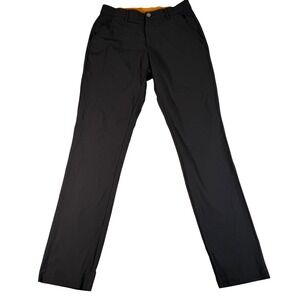 Macade Golf Mens Slim Fit Pants Black Size 30x32 Nylon Stretch Performance Sport